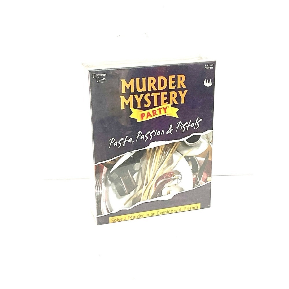 Murder Mystery Party Pasta Passion & Pistols Game (University Games) New Sealed
